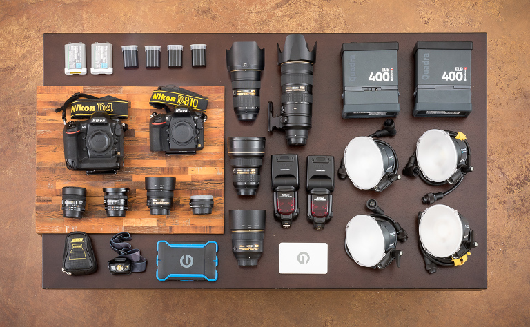 Images of Michael Clark's gear fro Shotkit.com.